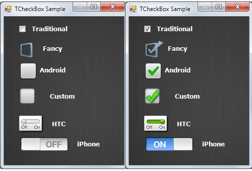TCheckBox preview
