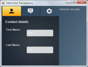 TabControl preview