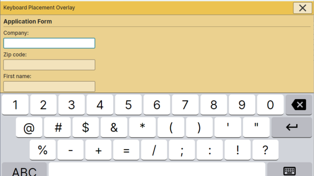 Virtual Keyboard with symbol keys Virtual Keyboard with symbol keys
