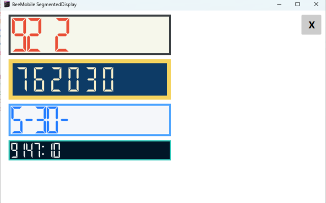 Fancy segmented displays