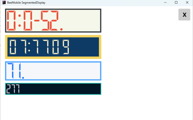 Fancy segmented displays Fancy segmented displays